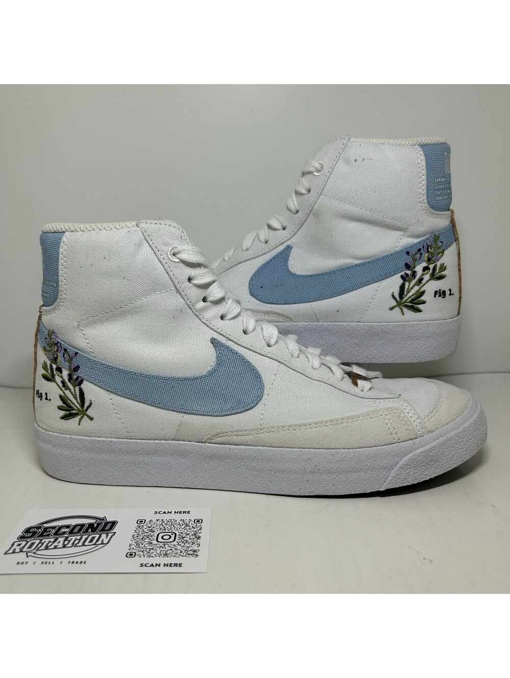 Nike Mid Blazer 77 Blue Indigo (GS) - Size 5Y - (DC8246-100)